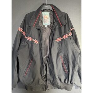 Vtg Canyon Guide Aztec Bomber Jacket 2X USA Made Blanket Cowboy Western EUC